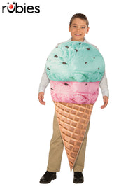 ICE CREAM CONE COSTUME, CHILD - Front