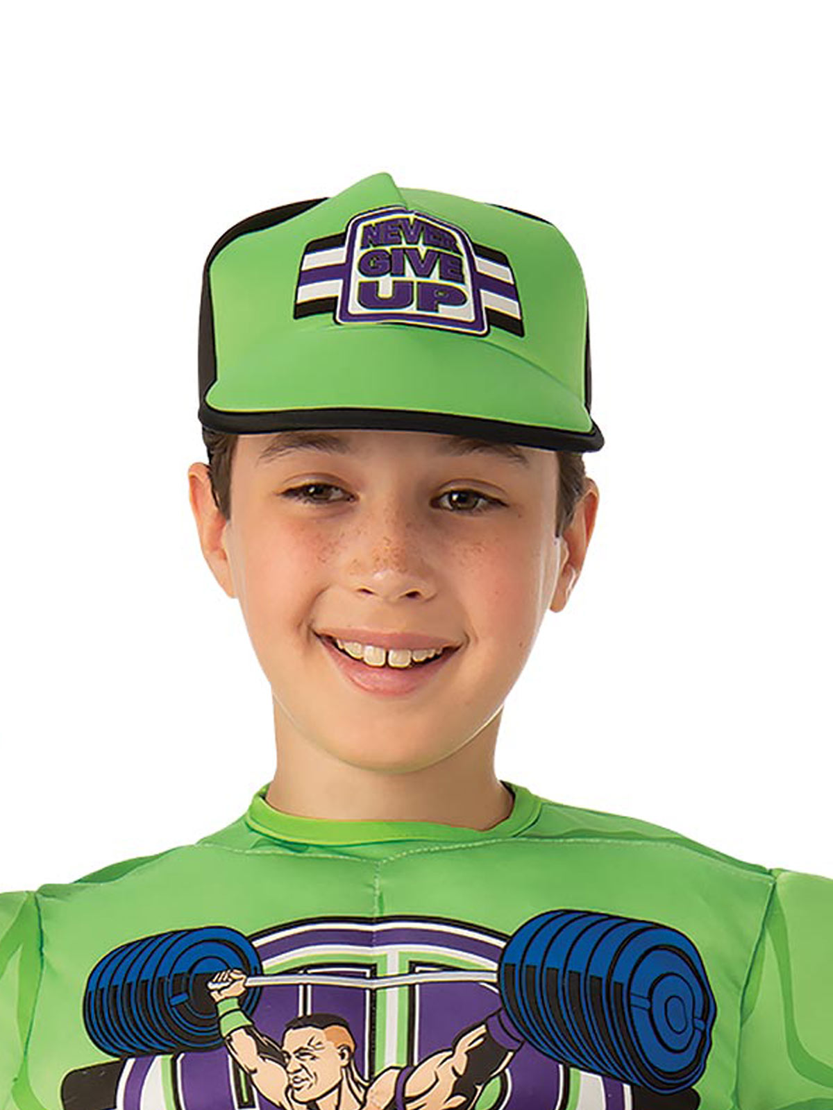JOHN CENA COSTUME TOP AND HAT, CHILD - 6 Plus - Back