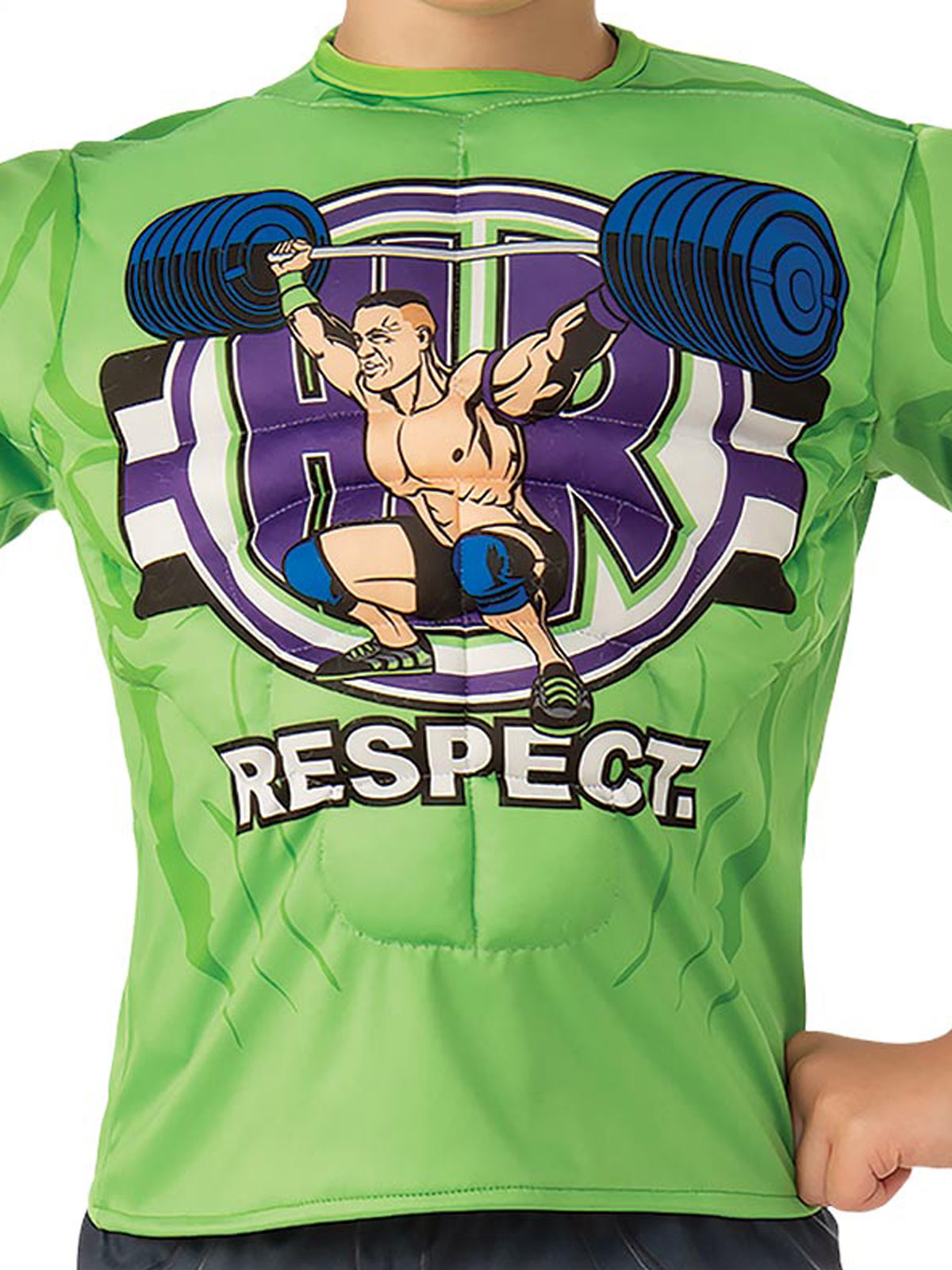 JOHN CENA COSTUME TOP AND HAT, CHILD - 6 Plus - Side