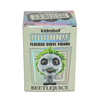 BEETLEJUICE BEETLEJUICE (2024) BHUNNY FLOCKED (STRIPED SUIT) - 4" STYLIZED FIGURE - Packaging