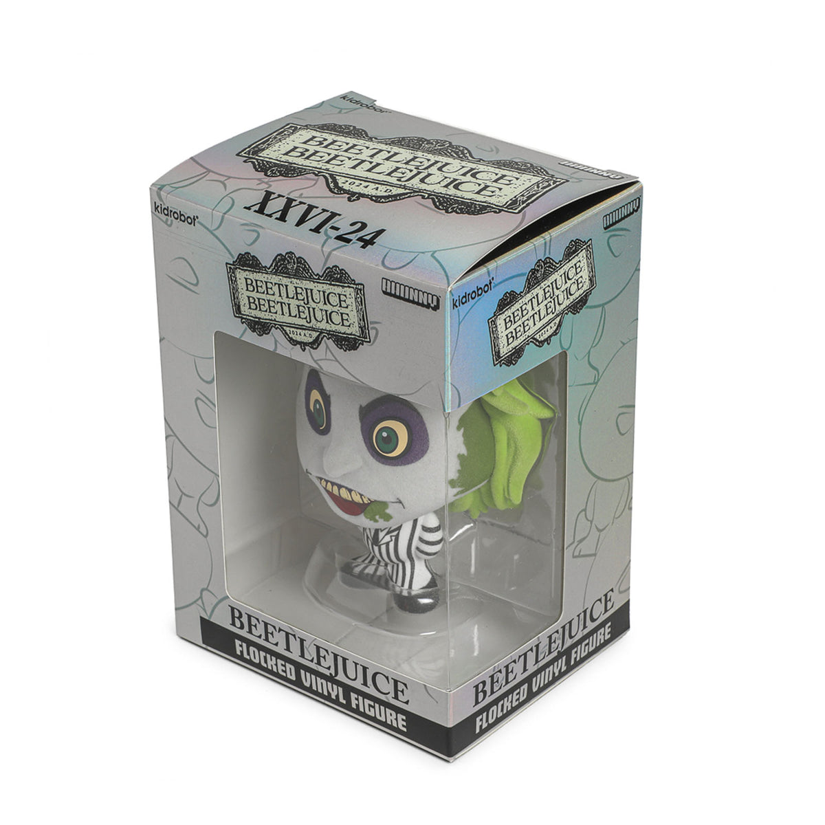 BEETLEJUICE BEETLEJUICE (2024) BHUNNY FLOCKED (STRIPED SUIT) - 4" STYLIZED FIGURE