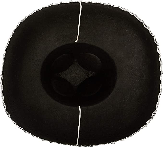 MEXICAN SOMBRERO, BLACK - ADULT - Side