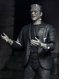 UNIVERSAL MONSTERS X BRIDE OF FRANKENSTEIN 90TH ANNIVERSARY - THE MONSTER &amp; HIS MATE 2PK 7" FIGURES (B&amp;W)