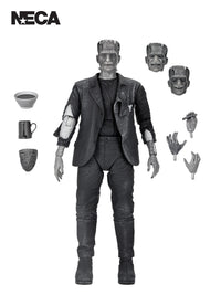 FRANKENSTEIN'S BRIDE - ULTIMATE MONSTERS (B&amp;W) - UNIVERSAL MONSTERS 7" SCALE ACTION FIGURE - Front