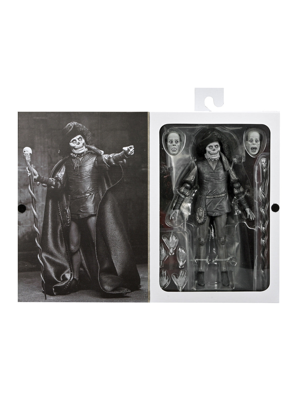 PHANTOM OF THE OPERA (1925) ULTIMATE PHANTOM "MASQUE OF THE RED DEATH" - 7" SCALE FIGURE (B&amp;W)
