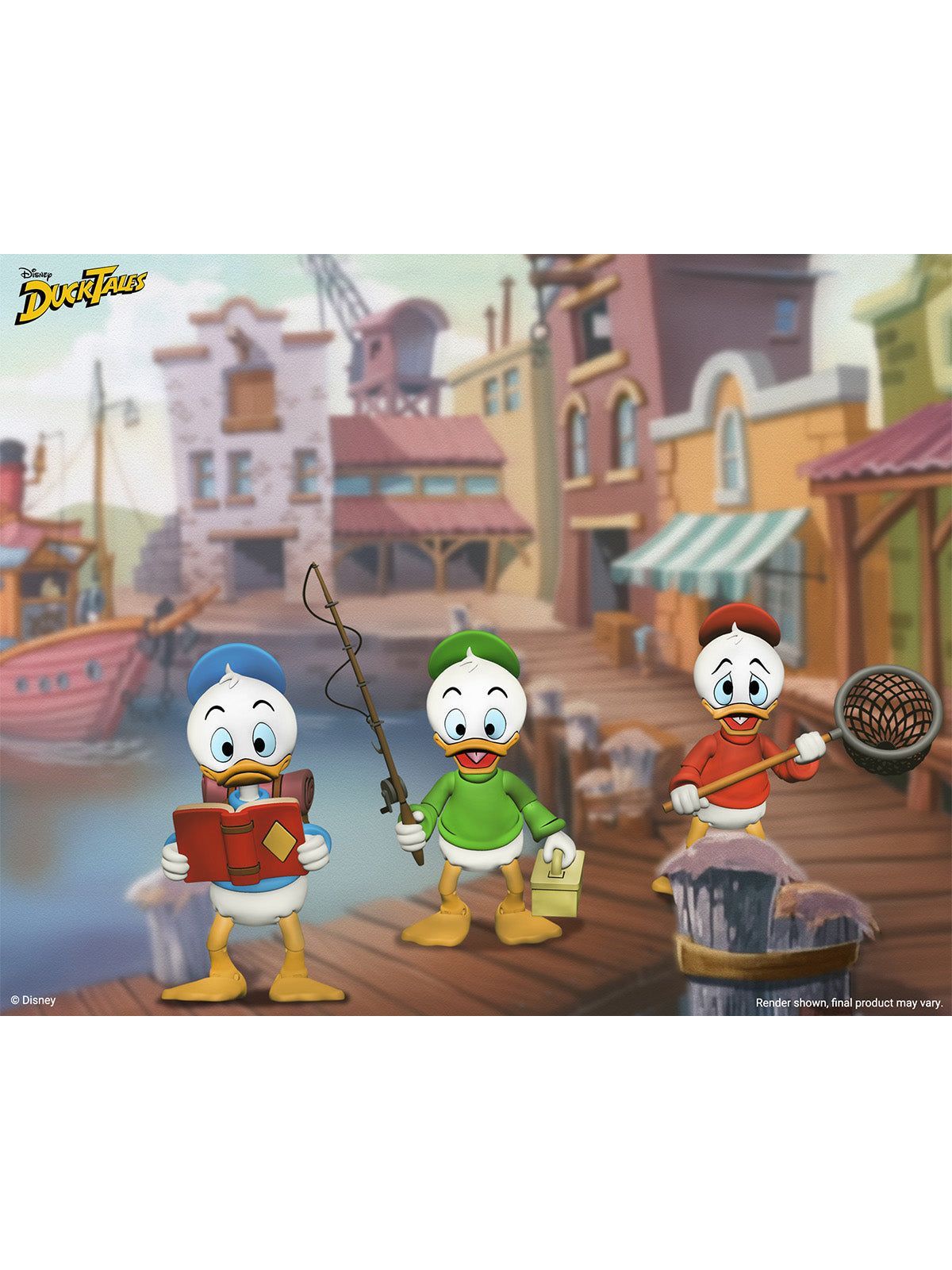 DUCKTALES ULTIMATE HUEY, DUEY &amp; LOUIE 3-PACK - 7" SCALE ACTION FIGURE - Side