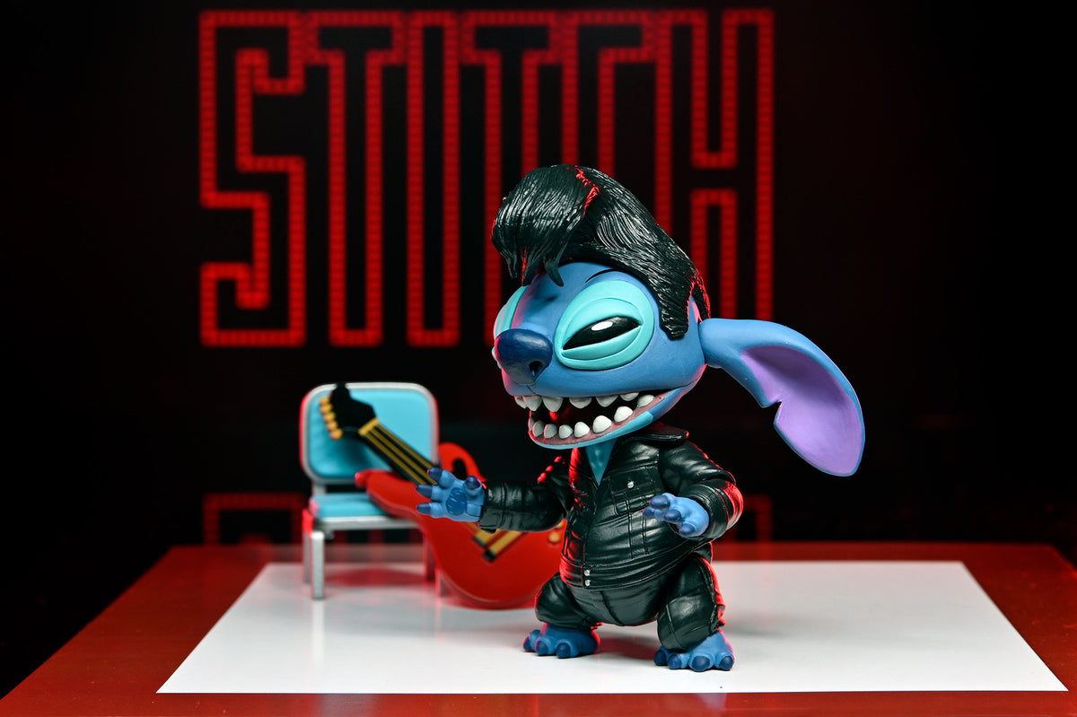 DISNEY LILO &amp; STITCH - ULTIMATE SINGER ELVIS STITCH 7" SCALE ACTION FIGURE - Packaging