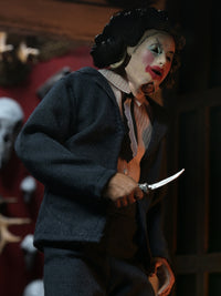 TEXAS CHAINSAW MASSACRE LEATHERFACE WITH PRETTY WOMAN MASK - 8" CLOTHED FIGURE - Side