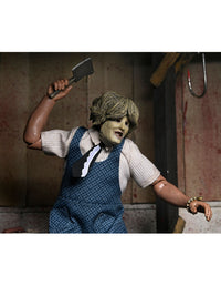 TEXAS CHAINSAW MASSACRE LEATHERFACE WITH OLD LADY MASK - 8" CLOTHED ACTION FIGURE (WINDOW BOX)