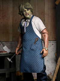 TEXAS CHAINSAW MASSACRE LEATHERFACE WITH OLD LADY MASK - 8" CLOTHED ACTION FIGURE (WINDOW BOX) - Back