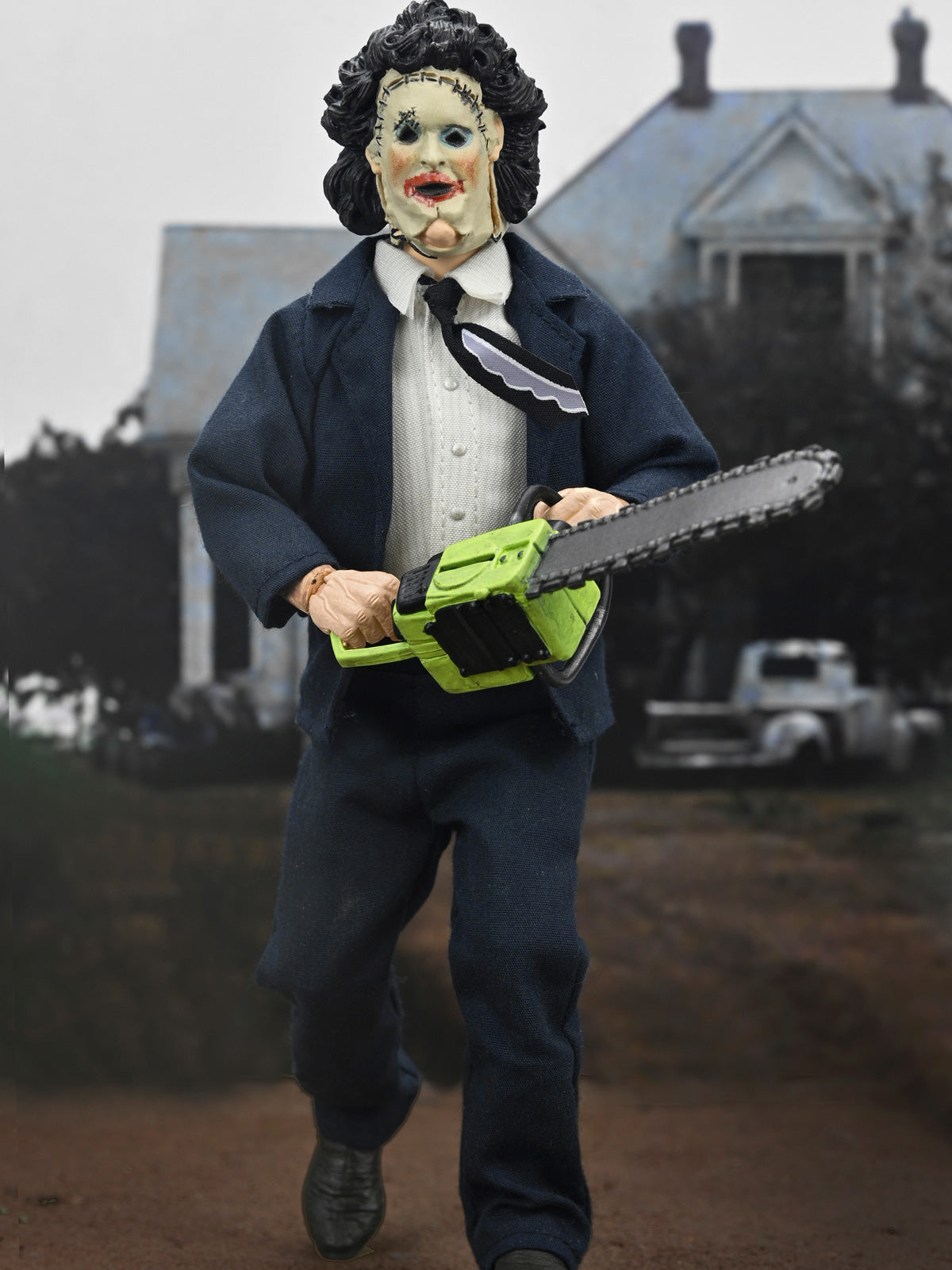 TEXAS CHAINSAW MASSACRE - LEATHERFACE (PRETTY WOMAN MASK) 50TH ANNIVERSARY 8" CLOTHED ACTION FIGURE