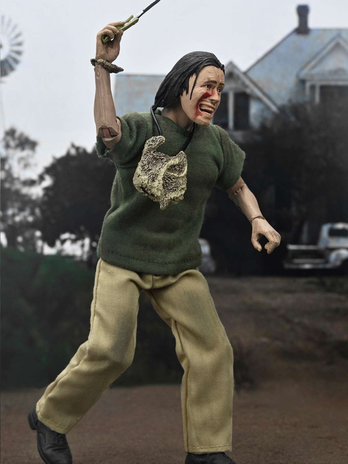TEXAS CHAINSAW MASSACRE - THE HITCHHIKER 50TH ANNIVERSARY 8" CLOTHED ACTION FIGURE - Packaging