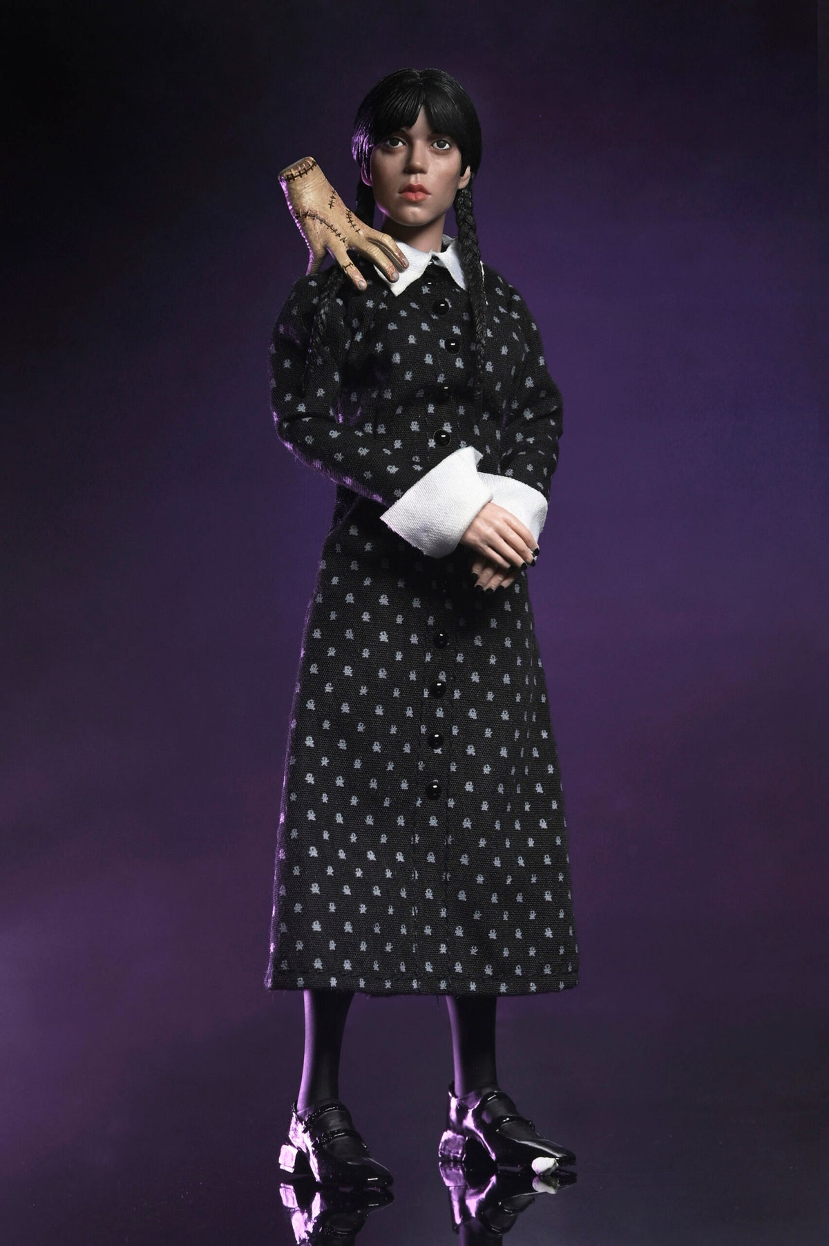 WEDNESDAY - WEDNESDAY ADDAMS (CLASSIC DRESS) 8" CLOTHED ACTION FIGURE - Back