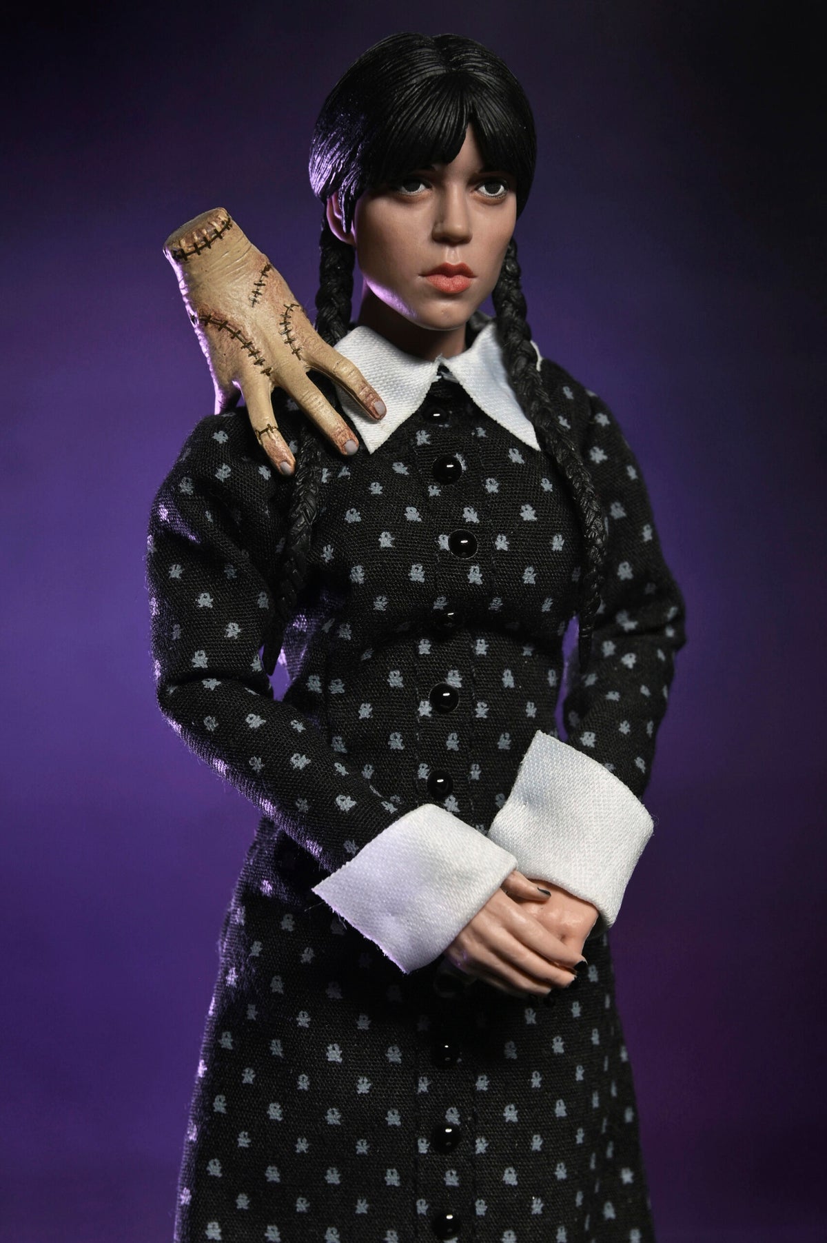 WEDNESDAY - WEDNESDAY ADDAMS (CLASSIC DRESS) 8" CLOTHED ACTION FIGURE - Side