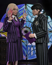 WEDNESDAY - WEDNESDAY ADDAMS (NEVERMORE UNIFORM) AND ENID 2 PACK - 8" CLOTHED ACTION FIGURE