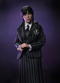 WEDNESDAY - WEDNESDAY ADDAMS (NEVERMORE UNIFORM) AND ENID 2 PACK - 8" CLOTHED ACTION FIGURE - Side