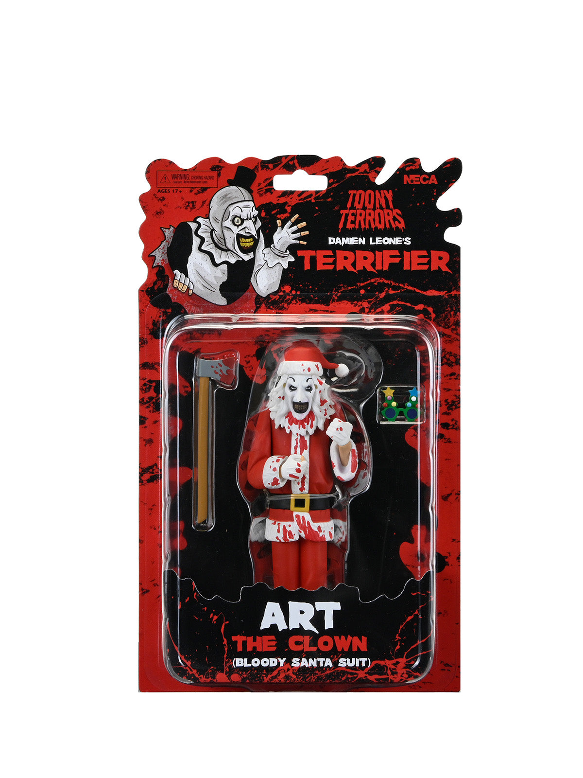 TERRIFIER - ART THE CLOWN SANTA SUIT (BLOODY VERSION) 6" SCALE FIGURE TOONY TERRORS