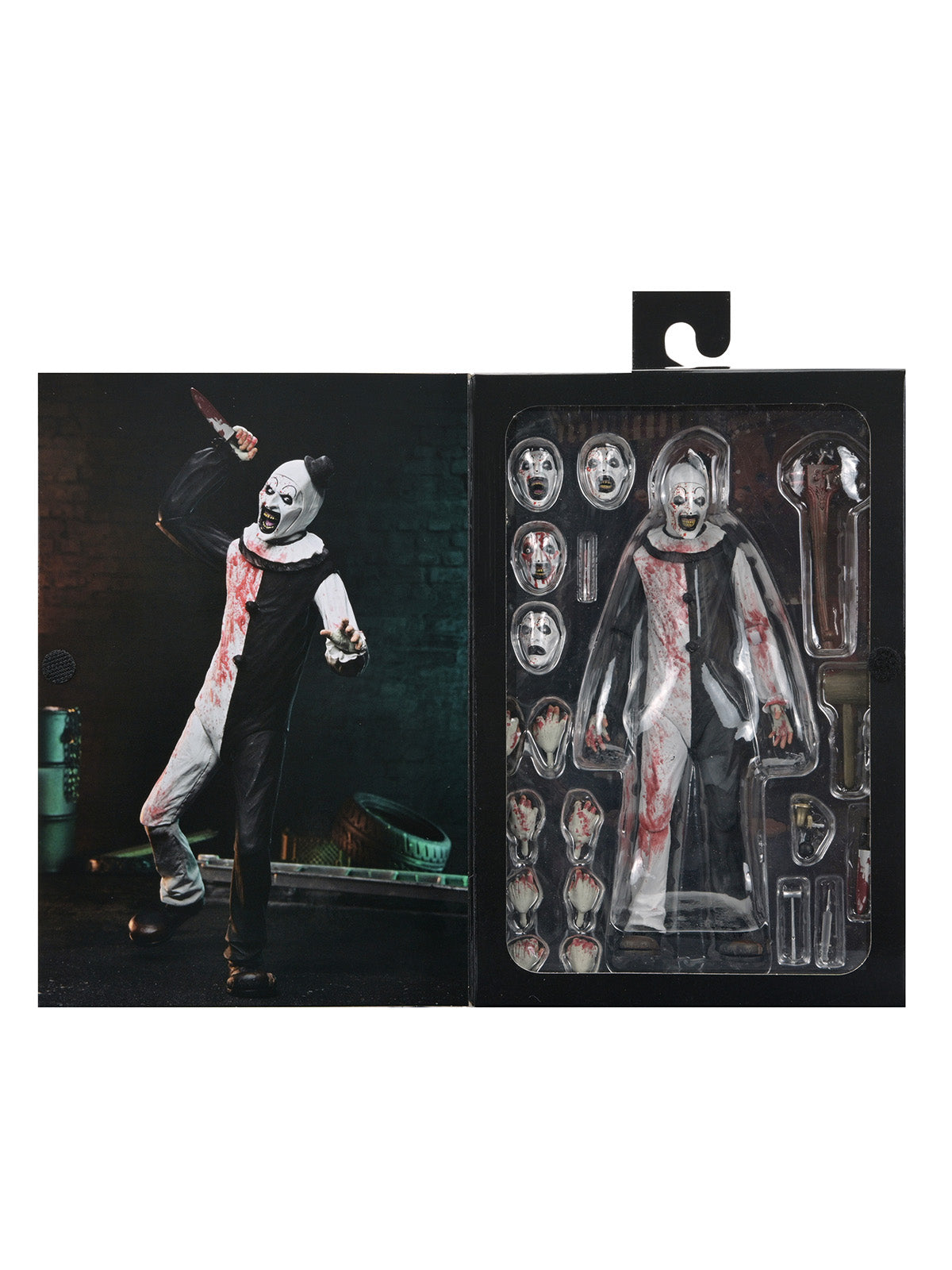 TERRIFIER - ULTIMATE ART THE CLOWN (BLOOD SPLATTERED) - 7" SCALE ACTION FIGURE