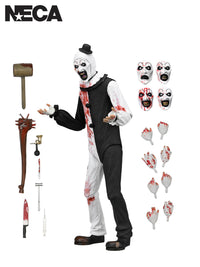 TERRIFIER - ULTIMATE ART THE CLOWN (BLOOD SPLATTERED) - 7" SCALE ACTION FIGURE - Front