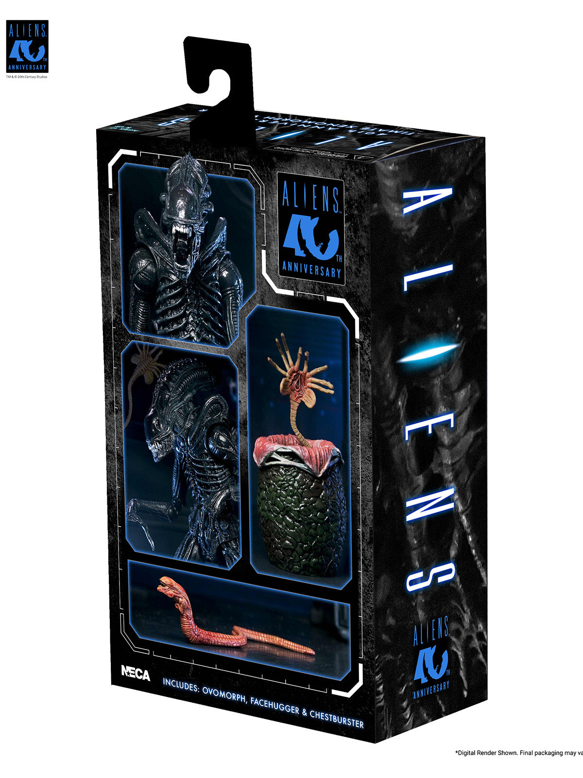 ALIENS ULTIMATE WARRIOR XENOMORPH (BLACK) 40TH ANNIVERSARY - 7" SCALE ACTION FIGURE