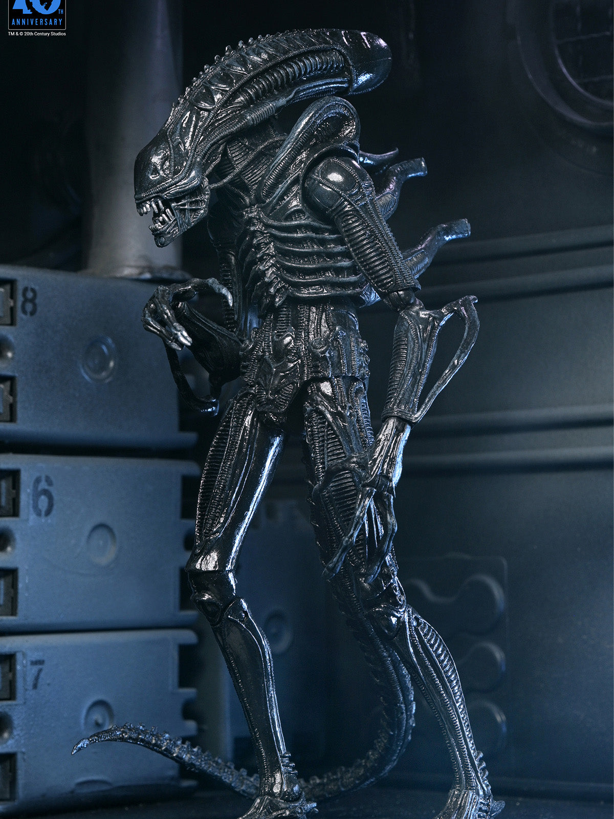 ALIENS ULTIMATE WARRIOR XENOMORPH (BLACK) 40TH ANNIVERSARY - 7" SCALE ACTION FIGURE