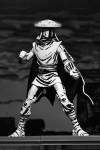 TMNT ELITE FOOT NINJA GUARD BLACK &amp; WHITE FIGURE (MIRAGE COMICS) - 7" SCALE ACTION FIGURE - Packaging