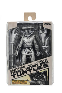 TMNT ELITE FOOT NINJA GUARD BLACK &amp; WHITE FIGURE (MIRAGE COMICS) - 7" SCALE ACTION FIGURE