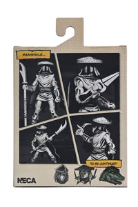 TMNT ELITE FOOT NINJA GUARD BLACK &amp; WHITE FIGURE (MIRAGE COMICS) - 7" SCALE ACTION FIGURE