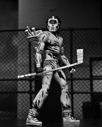 TMNT CASEY JONES BLACK &amp; WHITE FIGURE (MIRAGE COMICS) - 7" SCALE ACTION FIGURE - Back