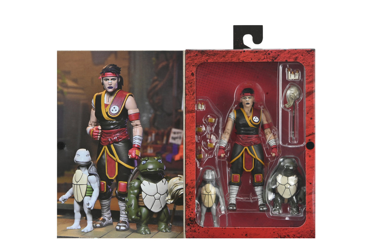 TMNT THE LAST RONIN - THE LOST YEARS CASEY MARIE WITH BABY ODYN &amp; UNO - 7" SCALE ACTION FIGURE