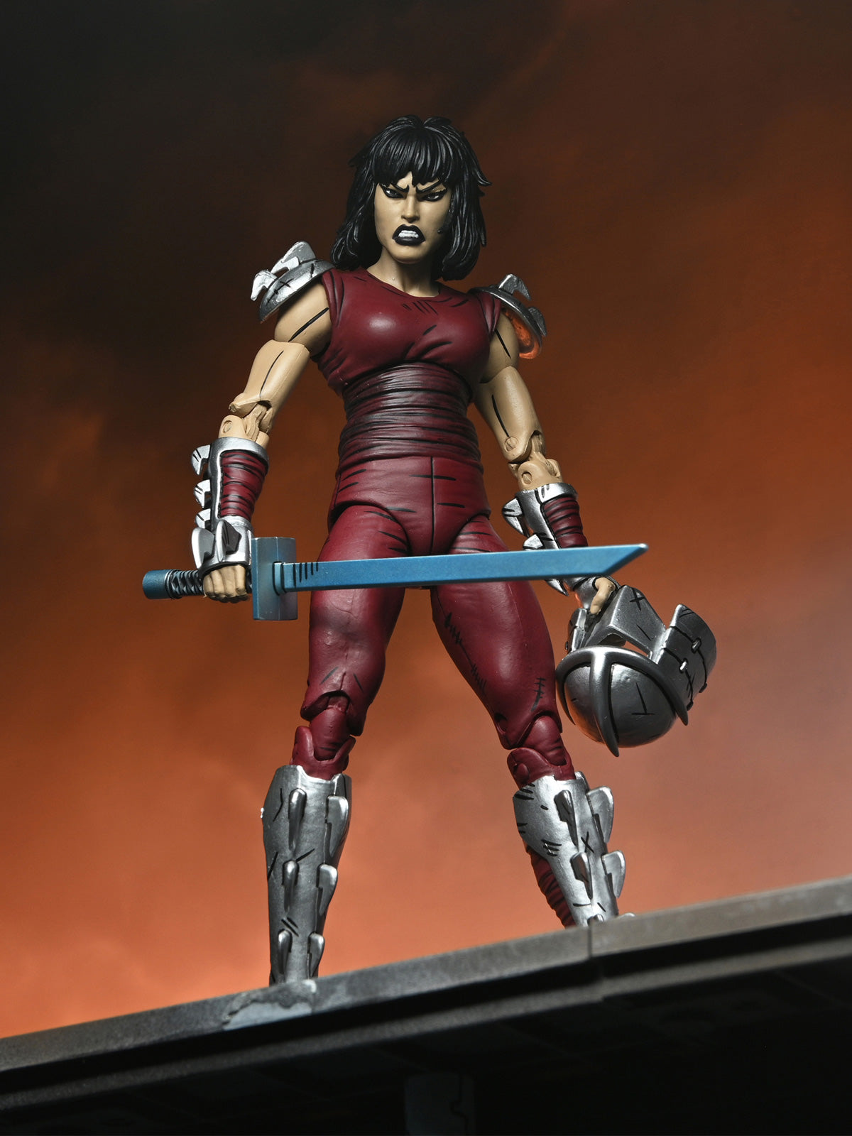 TMNT KARAI: CITY AT WAR (MIRAGE COMICS) 7" SCALE ACTION FIGURE - Back