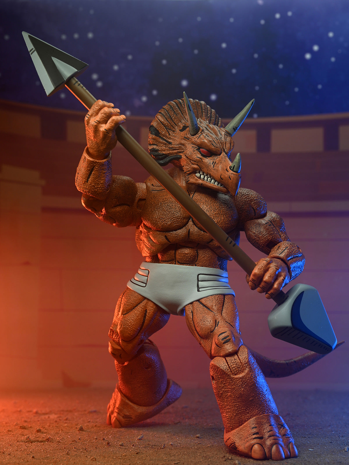 TMNT (MIRAGE COMICS) TRICERATON GLADIATOR - 7" SCALE ACTION FIGURE