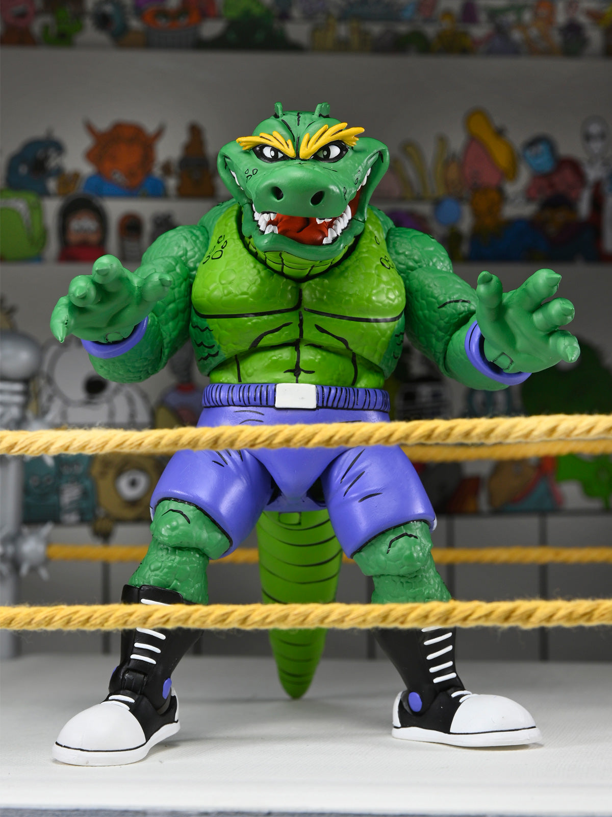 TMNT STUMP WRESTLING LEATHERHEAD (ARCHIE COMICS) 7" SCALE ACTION FIGURE