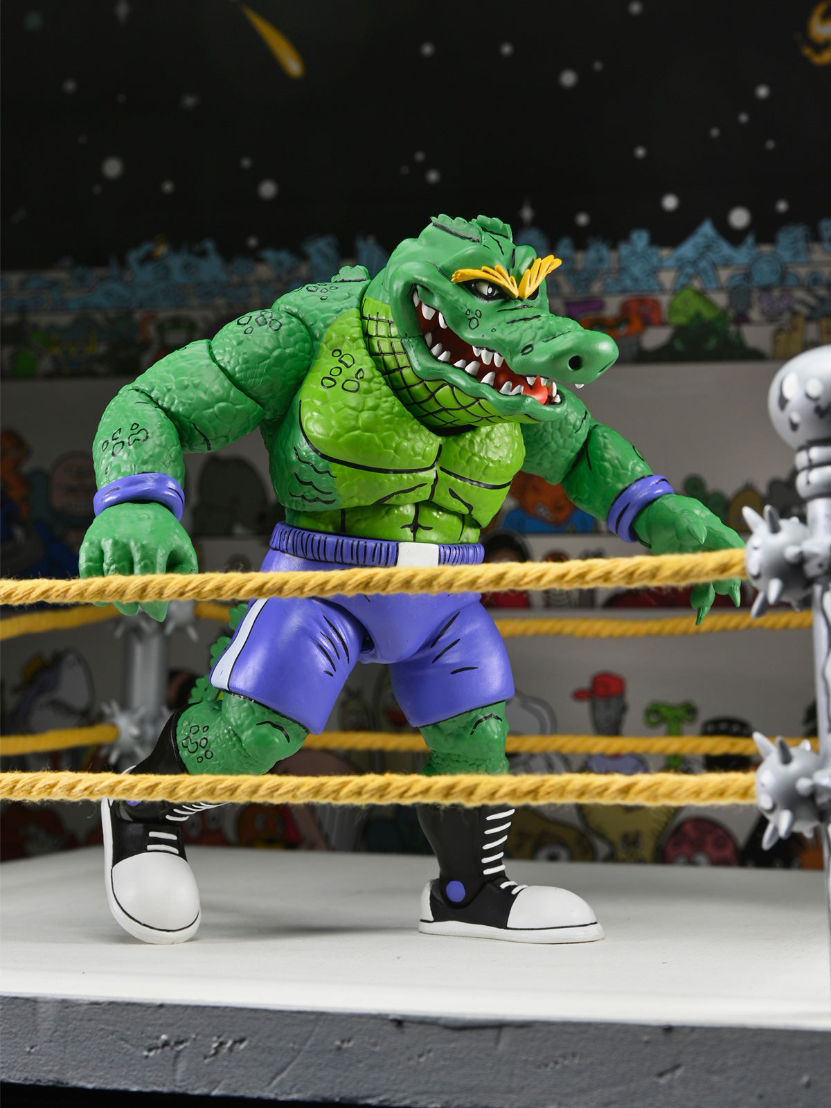 TMNT STUMP WRESTLING LEATHERHEAD (ARCHIE COMICS) 7" SCALE ACTION FIGURE