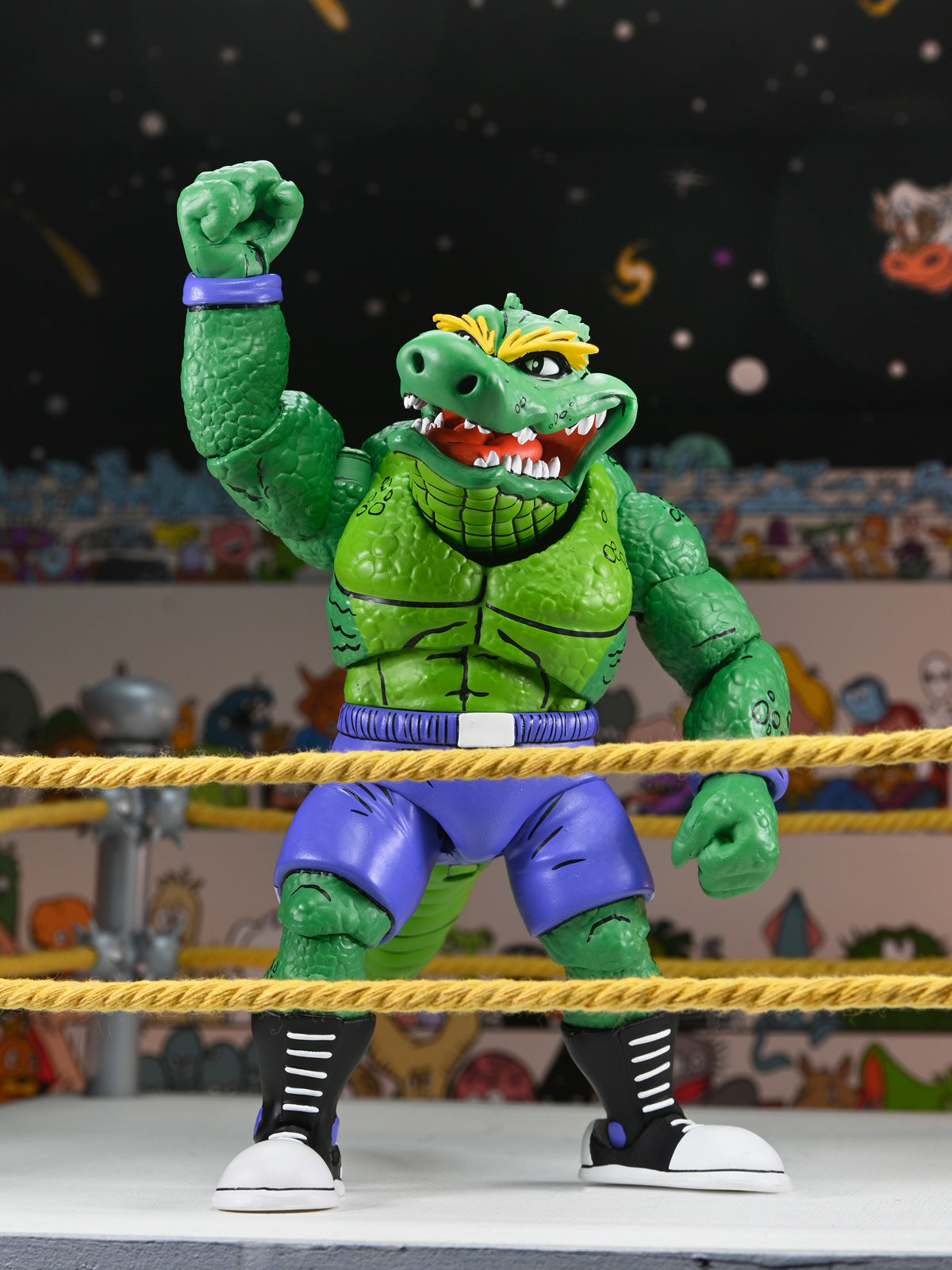 TMNT STUMP WRESTLING LEATHERHEAD (ARCHIE COMICS) 7" SCALE ACTION FIGURE