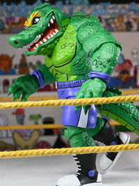 TMNT STUMP WRESTLING LEATHERHEAD (ARCHIE COMICS) 7" SCALE ACTION FIGURE - Back