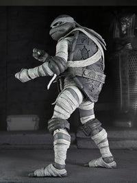 TMNT X UNIVERSAL MONSTERS 4 PACK TURTLES BLACK &amp; WHITE - 7" SCALE ACTION FIGURES