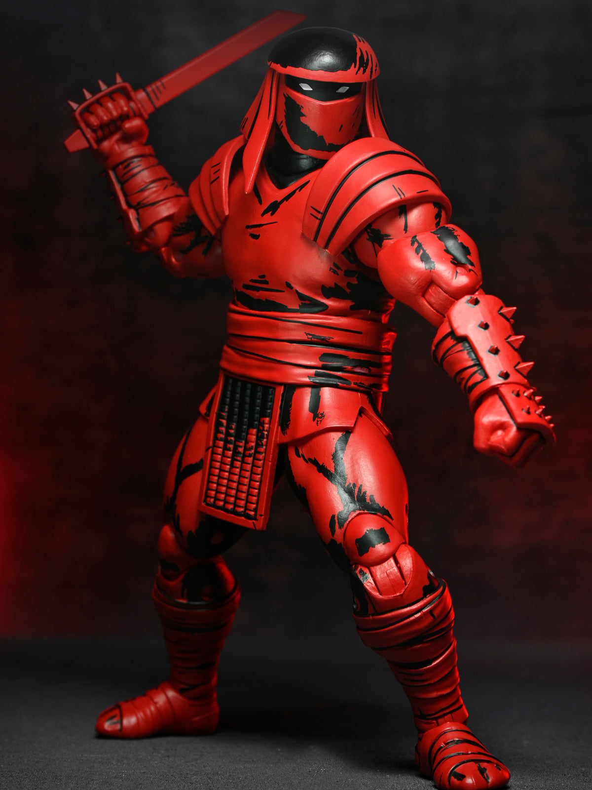 TMNT RED AND BLACK FOOT ENFORCER (MIRAGE COMICS) 7" SCALE ACTION FIGURE - Side