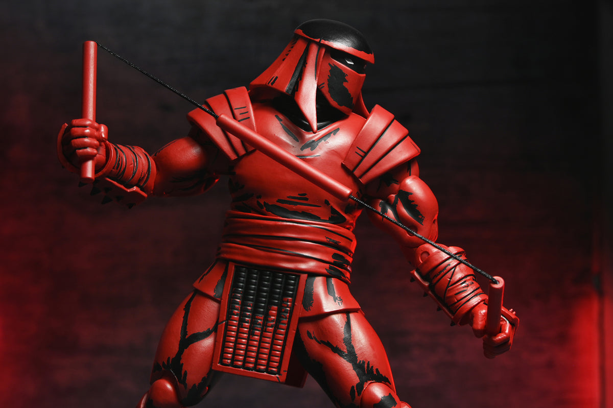 TMNT RED AND BLACK FOOT ENFORCER (MIRAGE COMICS) 7" SCALE ACTION FIGURE - Packaging