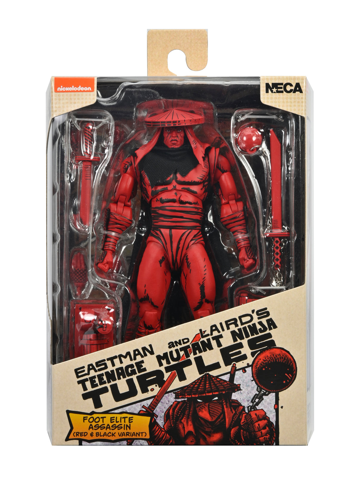 TMNT RED AND BLACK FOOT ASSASSIN (MIRAGE COMICS) 7" SCALE ACTION FIGURE