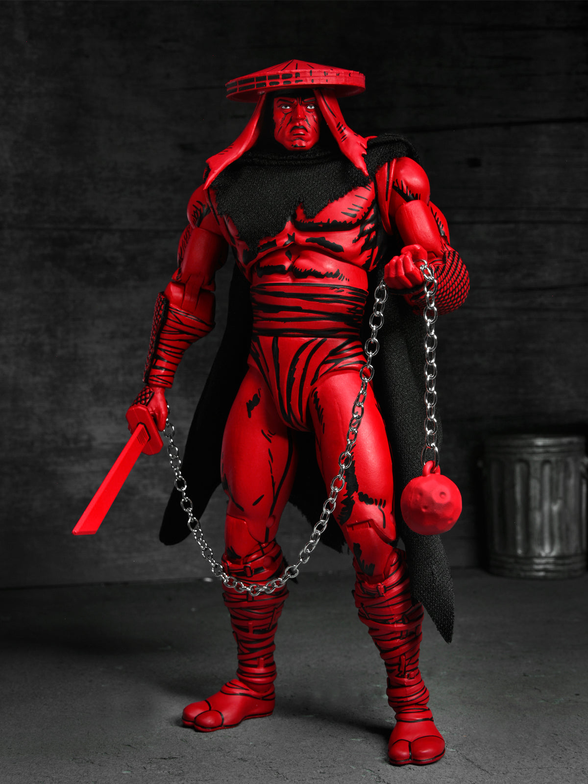 TMNT RED AND BLACK FOOT ASSASSIN (MIRAGE COMICS) 7" SCALE ACTION FIGURE - Packaging