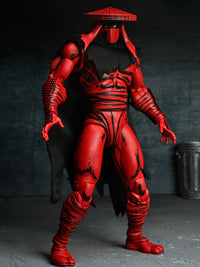 TMNT RED AND BLACK FOOT ASSASSIN (MIRAGE COMICS) 7" SCALE ACTION FIGURE - Side