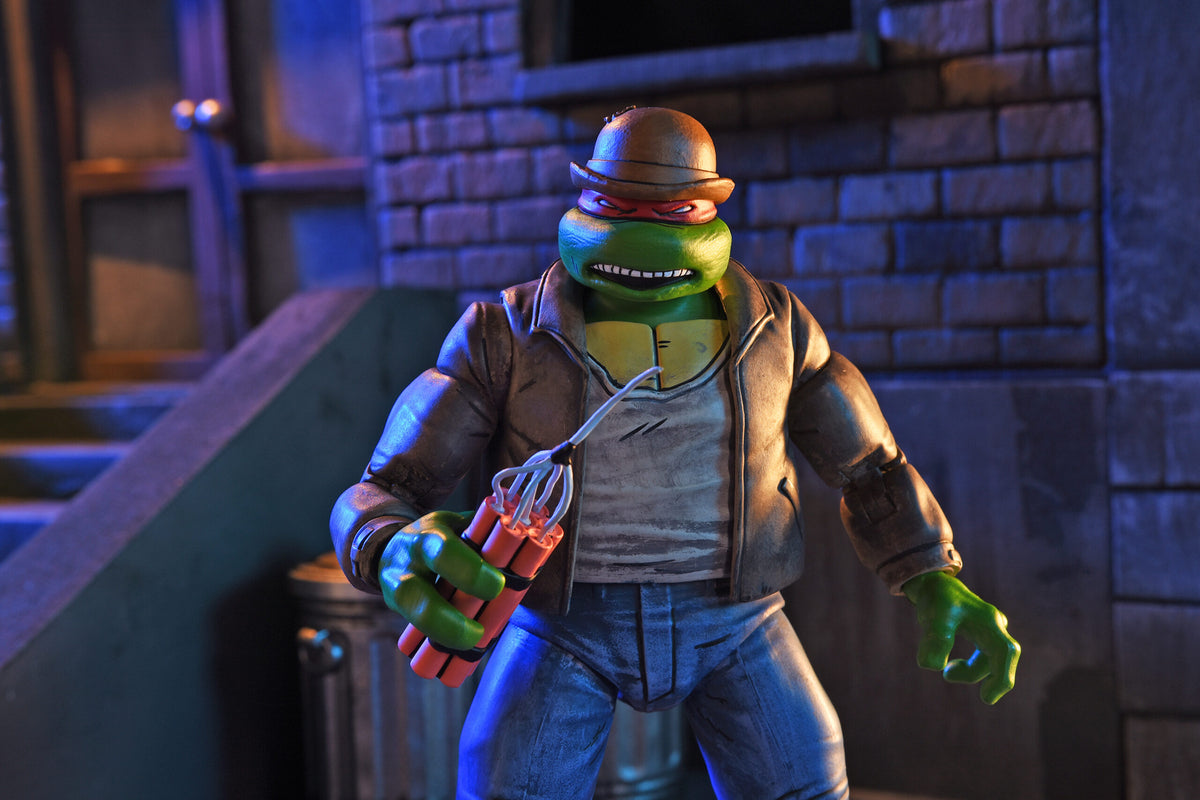 TMNT (MIRAGE COMICS) GANGSTER TURTLES 4-PACK - 7" SCALE ACTOIN FIGURES - Back