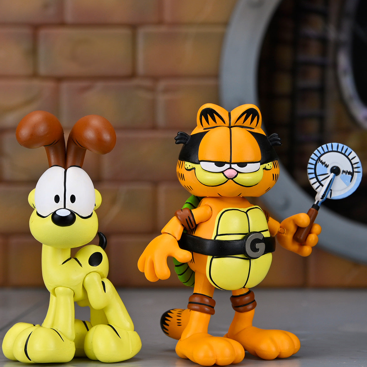 TMNT (ARCHIE COMICS) X GARFIELD ULTIMATE GARFELLO &amp; ODIE - 7" SCALE ACTION FIGURES - Packaging