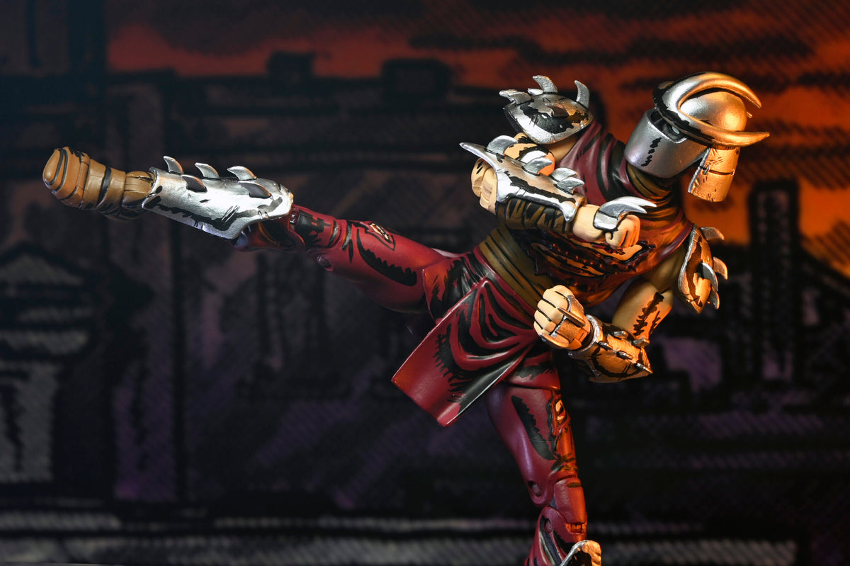 TMNT BATTLE DAMAGED SHREDDER (MIRAGE COMICS) - 7" SCALE ACTION FIGURE - Side