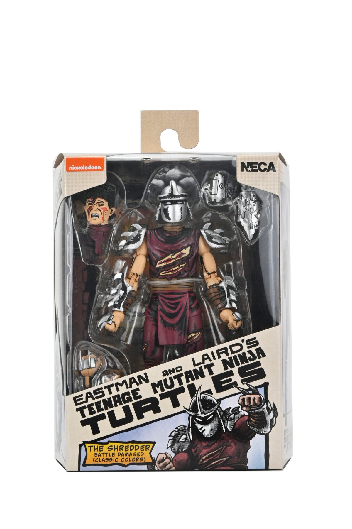 TMNT BATTLE DAMAGED SHREDDER (MIRAGE COMICS) - 7" SCALE ACTION FIGURE