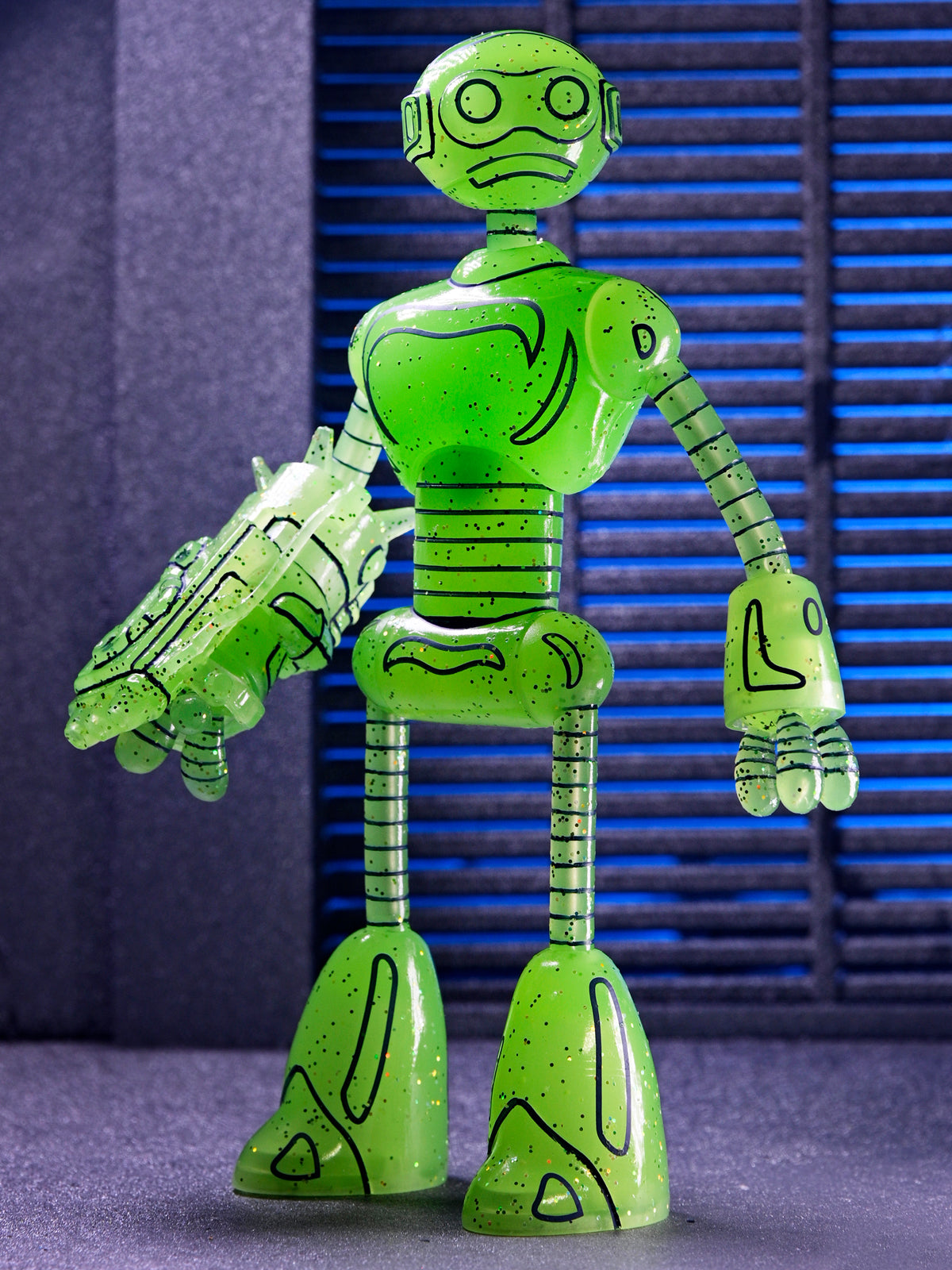 TMNT TRANSMAT FUGITOID GID (MIRAGE COMICS) 7" SCALE ACTION FIGURE - Back