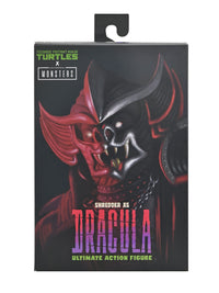 TMNT X UNIVERSAL MONSTERS - SHREDDER AS DRACULA (CLASSIC COLORS) 7" SCALE ACTION FIGURE - Packaging