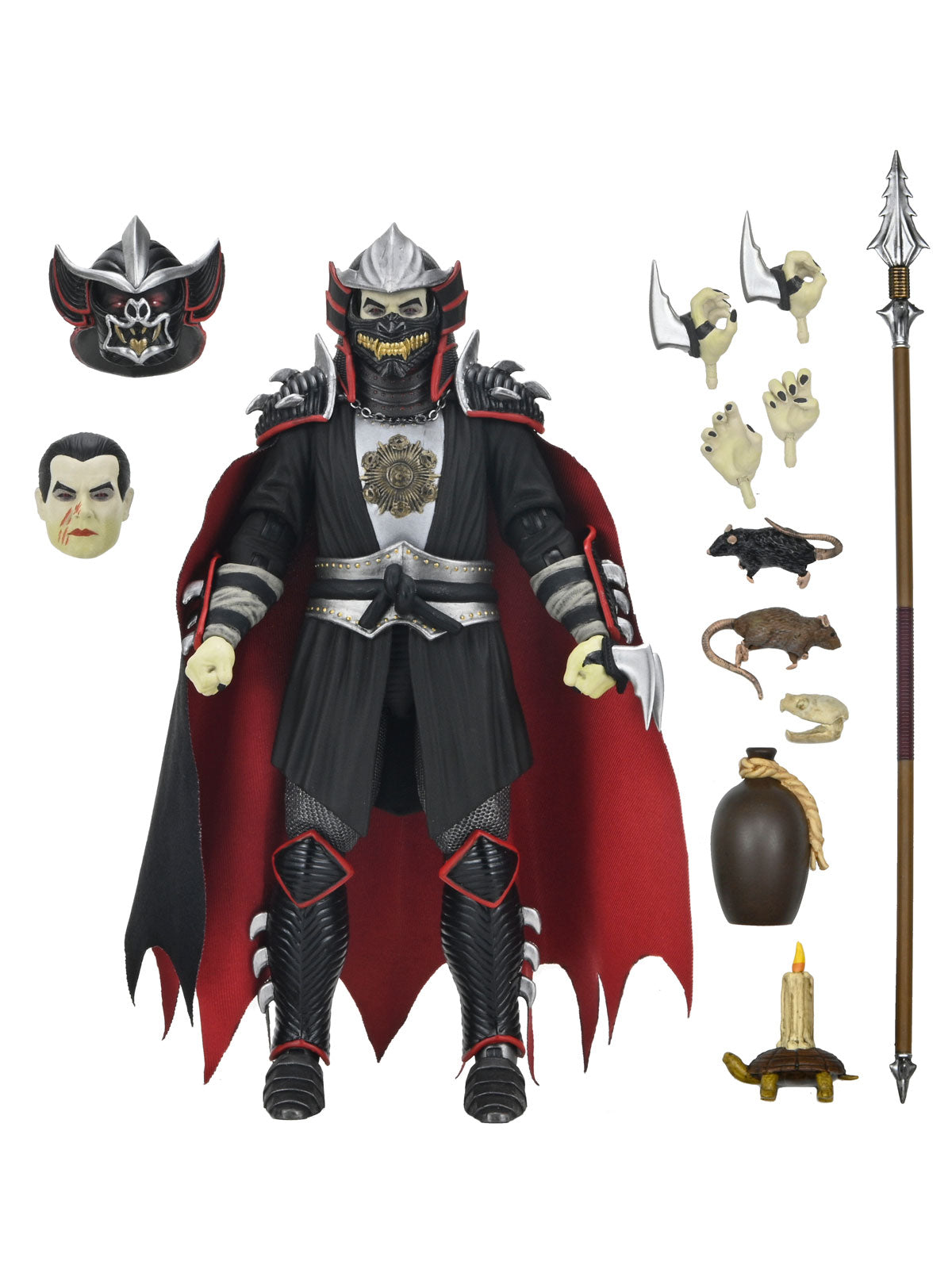 TMNT X UNIVERSAL MONSTERS - SHREDDER AS DRACULA (CLASSIC COLORS) 7" SCALE ACTION FIGURE - Back