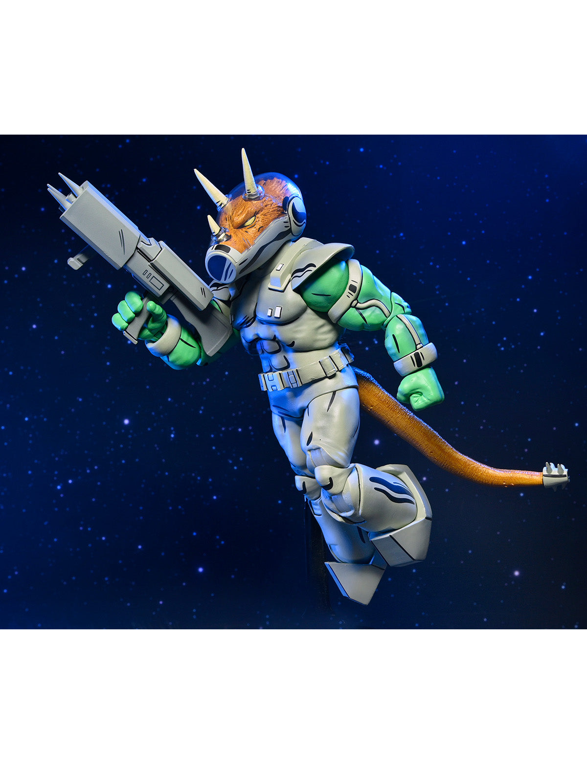 TMNT (MIRAGE COMICS) SHOCK COMMANDO TRICERATON - 7" SCALE ACTION FIGURE
